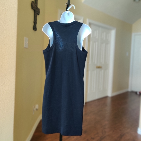 St John Black Sleeveless Dress w/Logo at Back - Picture 7 of 12
